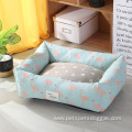 soft warm washable multi-color rectangle luxury dog beds